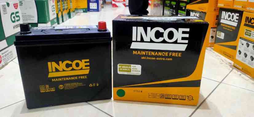 AKI MOBIL MITSUBISHI NEW LANCER INCOE KERING NS60LS 12V 45AH