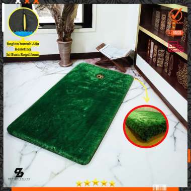 Sajadah Bulu Rasfur 115x65x4.5cm / Sajadah BuluISI BUSA SUPER YELLOW ABU