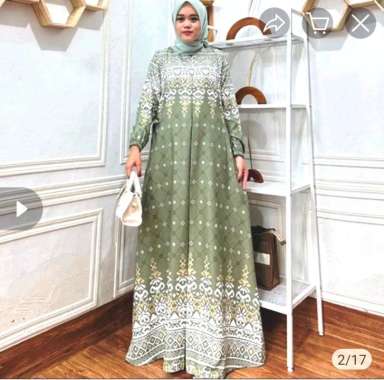 MD model baju gamis pesta mewah dan elegan simple terbaru HSN 13