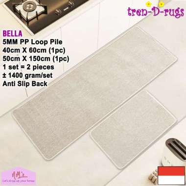 Tren-D-rugs Karpet keset kaki lantai dapur set lorong panjang runner kamar mandi shower kitchen mat 