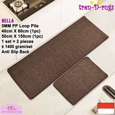 Tren-D-rugs Karpet keset kaki lantai dapur set lorong panjang runner kamar mandi shower kitchen mat