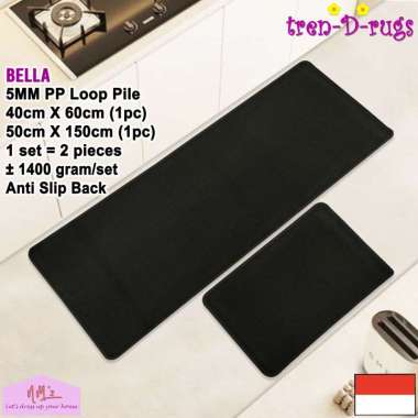 Tren-D-rugs Karpet keset kaki lantai dapur set lorong panjang runner kamar mandi shower kitchen mat