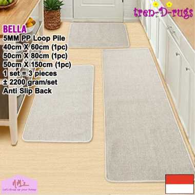 Tren-D-rugs Karpet keset kaki lantai dapur set lorong panjang runner kamar mandi shower kitchen mat 