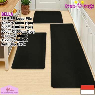 Tren-D-rugs Karpet keset kaki lantai dapur set lorong panjang runner kamar mandi shower kitchen mat 