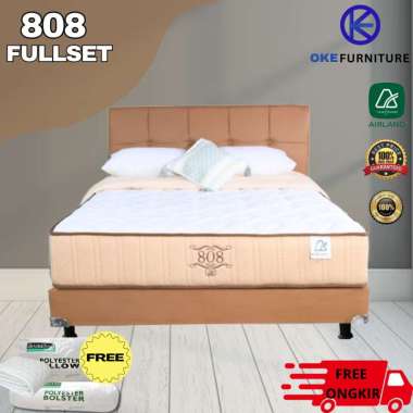 FULL SET Kasur AIRLAND SPRINGBED 808 SET kasur+divan+sandaran 90 x 200