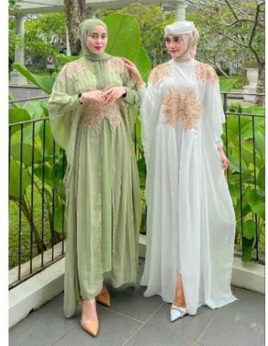 Humaira kaftan lebaran 2025 dress wanita panjang baju gamis pesta ceruty babydoll jumbo big size Mus