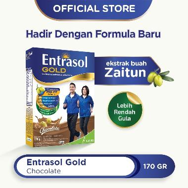 Promo Harga Entrasol Gold Susu Bubuk Chocolate 185 gr - Blibli