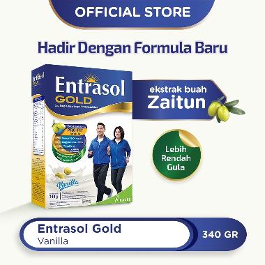 Promo Harga Entrasol Gold Susu Bubuk Vanilla 370 gr - Blibli