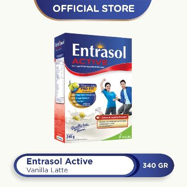 ENTRASOL Active Vanilla Latte Susu Dewasa [340 g]