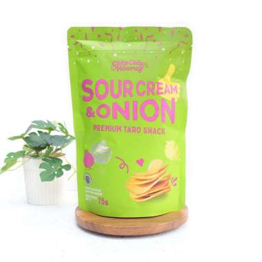 SOUR CREAM & ONION Taro Snack Crackers Keripik Taro - Chip Chip Hooray - KPG