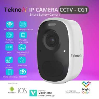 Teknobi CG1 IP Camera CCTV Portable Baterai AI Waterproof Wireless