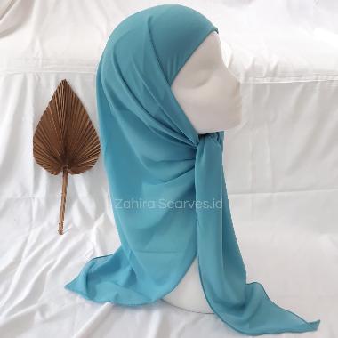 Kerudung Segi Empat 2 in 1 Inner Ceruty Babydoll / Segi Empat Instan Ciput / Kerudung Segi Empat / J