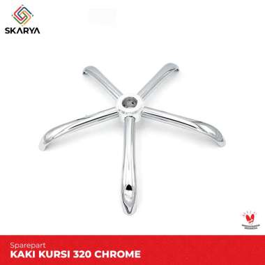 Kaki Kursi Kantor Besi Chrome 320 Tanpa Roda (Baru)
