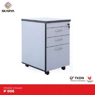 Mobile drawer Nakas Bedside Meja Samping Rak Laci Nakas P006 (Baru)