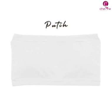 Chelyne Kemben Wanita Busa B104 - Daleman Bahan Kaos Spandex. Putih