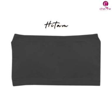 Chelyne Kemben Wanita Busa B104 - Daleman Bahan Kaos Spandex. Hitam
