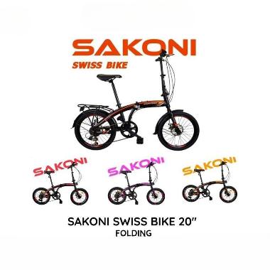 sepeda lipat murah sesurabaya swiss bike 20 - warna lengkap