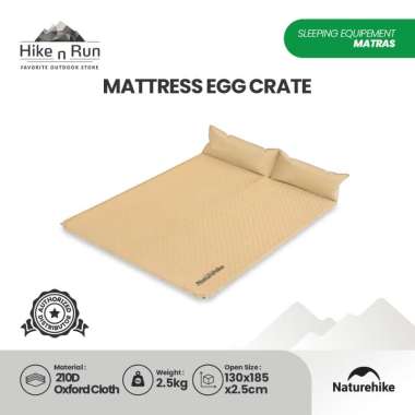 Naturehike NH18Q010-D Matras Double Inflatable dengan Bantal Ready (Yellow)