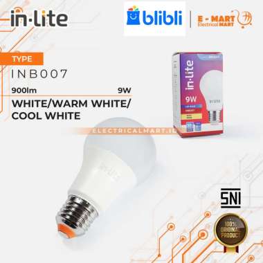 INLITE LED BULB 9 Watt Kuning INB007 Kuning