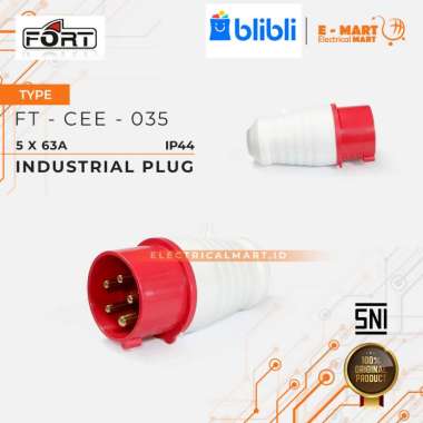 FORT Industrial Plug Socket Listrik / PLUG IP67 5 x 63A CEE-035