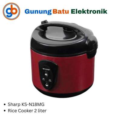 SHARP Rice Cooker KS-N18MG Original Garansi Resmi 1.8 liter KSN18MG Mejikom SHARP Merah / Red