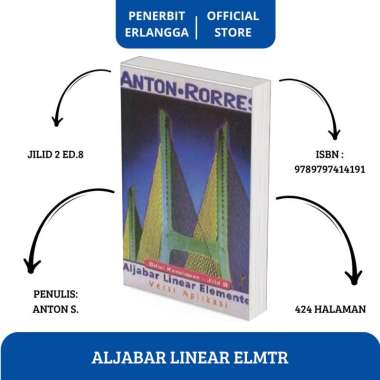 Aljabar Linear Elementer Jilid 2 Edisi 8 - Howard Anton - Erlangga
