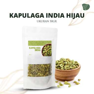 Kapulaga India Hijau 50 gr Import Green Cardamon Premium Quality kapolaga arab kering kapol
