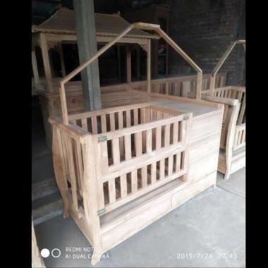 Box Bayi / Tempat Tidur Bayi - Baby Box Dipan Jati Full Kayu Jati Jepara