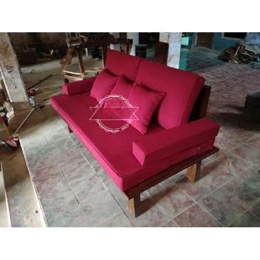 Mebel Asli Jepara Kursi Bangku Sofa panjang bahan kayu jati - Bale2 Hias Ruang tamu