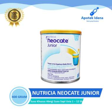 Neocate Junior Plain 400 gr Susu Kebutuhan Khusus Anak Alergi Susu Sapi