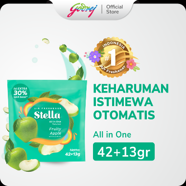Stella All in One Fruity Apple Pengharum Ruangan [42 + 13 g]