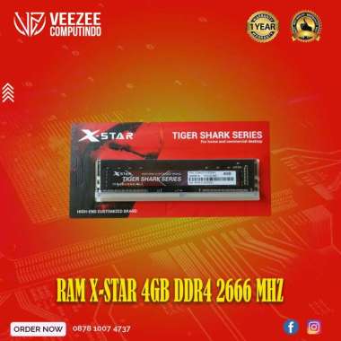 Memory RAM X-Star 4GB DDR4 2666 MHz Micron