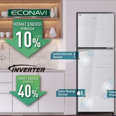PANASONIC NR-BB210V-H Kulkas 2 Pintu