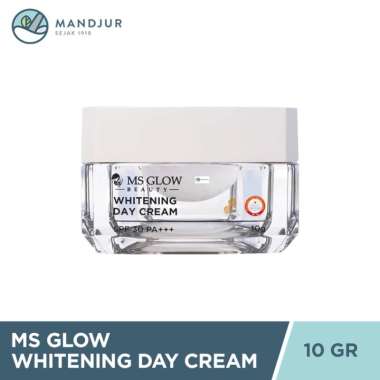 Ms Glow Whitening Day Cream 10 Gr - Krim Pagi Untuk Mencerahkan Kulit Wajah