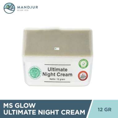 Ms Glow Ultimate Night Cream 12 Gr - Krim Malam Untuk Anti Aging