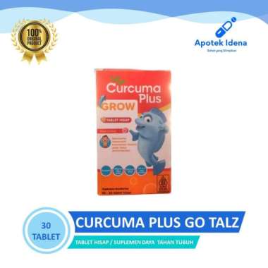 BISA INSTAN KEMASAN BARU Curcuma Plus Go Talz! Isi 20 Tablet Permen Vitamin Untuk Penambah Nafsu Mak
