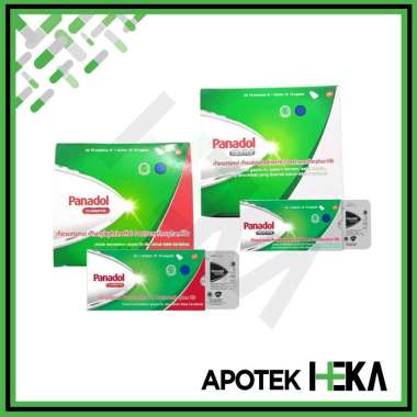 Panadol Cold & Flu Hijau Box isi 10x10 Tablet - Flu dan Batuk