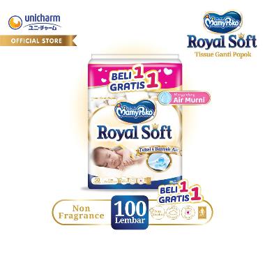 Promo Harga Mamy Poko Baby Wipes Reguler - Non Fragrance 52 pcs - Blibli