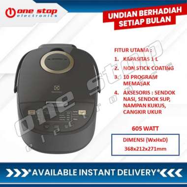 [GARANSI RESMI] ELECTROLUX E7RC1-550K / E7RC1550K Rice Cooker 1L Explore 7