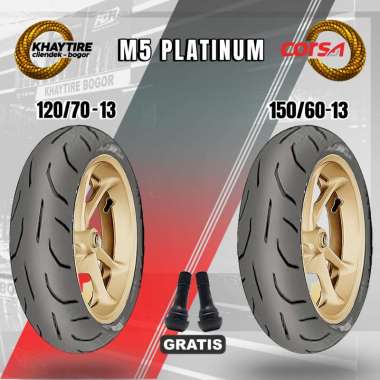 Sepasang Ban Motor YAMAHA NMAX - CORSA M5 PLATINUM 120/70 & 150/60 Ring 13 Tubeless