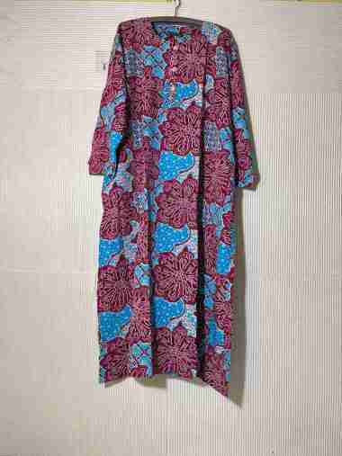 Daster kencana ungu jumbo - daster lengan panjang jumbo - abaya jumbo kencana ungu label hijau KUI M