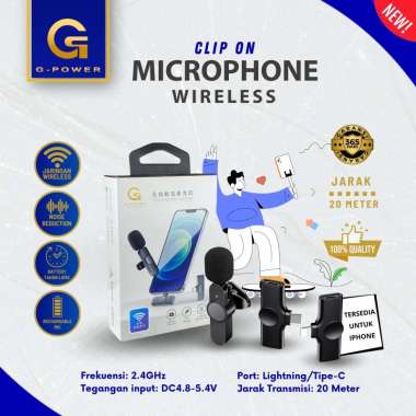 MIC WIRELESS HP IPHONE ANDROID TYPE C - YOUTUBE/STREAMING/TIKTOK/LIVE SHOW IPHONE