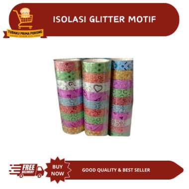 isolasi gliter motif untuk toples