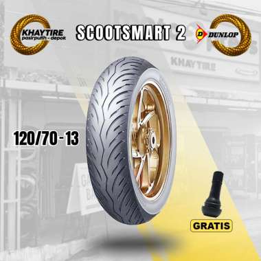 PROMO Ban Depan Motor YAMAHA NMAX // DUNLOP SCOOTSMART 120/70-13 Tubeless