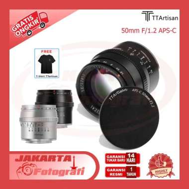 TTArtisan Lens 50mm f1.2 Lensa Canon Nikon Fuji 7artisan - CANON EOS M MOUNT