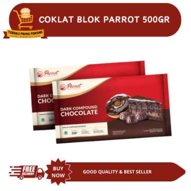 COKLAT DARK PARROT - CHOCOLATE COMPOUND DARK - 500 GR