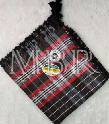 SORBAN AMANAH MOTIF CELLE SURBAN HAJI RONCE Hitam