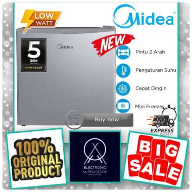 KULKAS MIDEA MDRD86FGG50ID MDRD-86FGG50ID MDRD86FG PORTABLE MINI BAR 50L SUPER COOLING SUPER LOW WAT