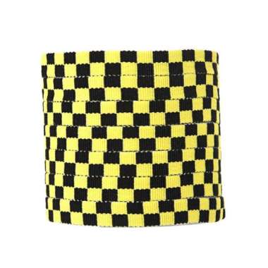 Tali sepatu vans catur kotak Hitam Kuning