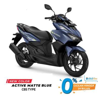 All New Honda VARIO 160 CBS Sepeda Motor Matte Blue Bandung